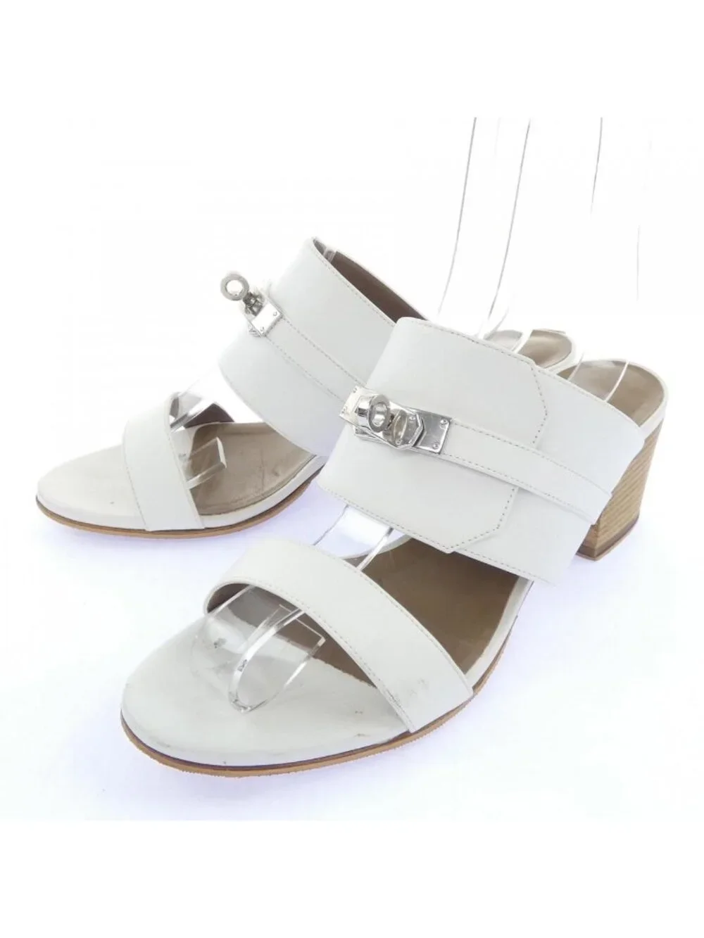 Hermes Ovasion Sandals White